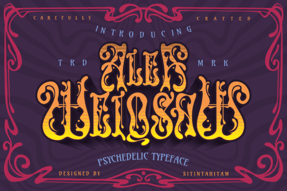 Alea Weiqsaw Font Review: A Trippy Display Typeface for Bold Branding