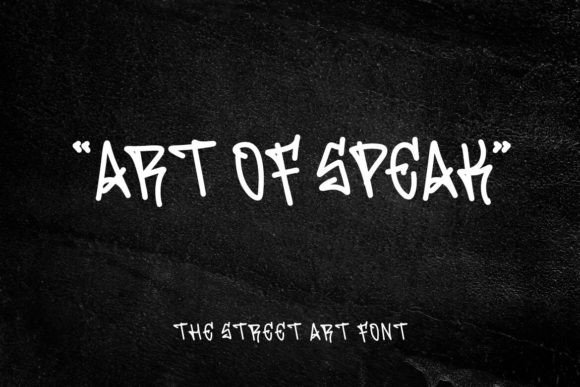 Art of Speak Font Review: Street Art Style for Branding