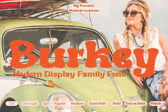 Burkey Font: A Vintage Typeface for Small Business Branding