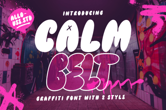 Calmbelt Font: Bold Graffiti Style for Craft Projects