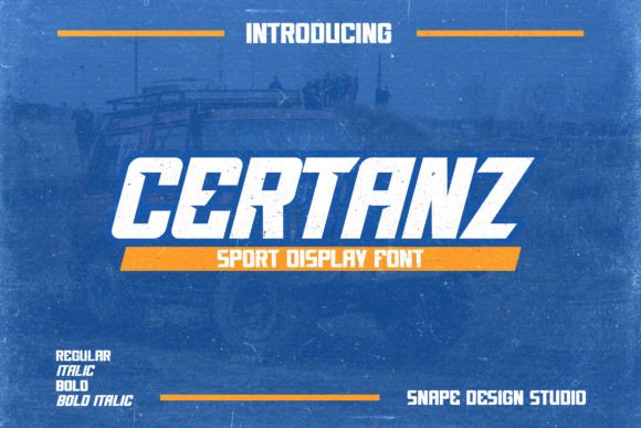 Certanz Font: Bold Branding for Active Businesses