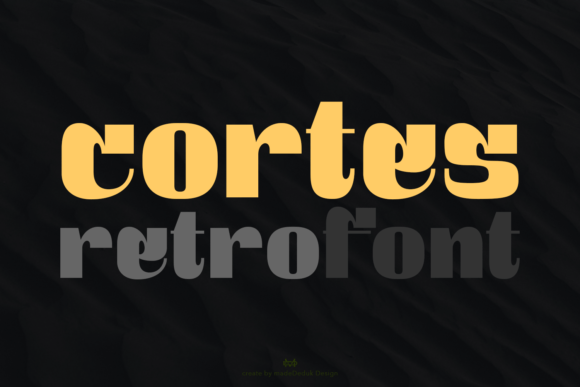 Cortes Font: A Retro Display Typeface for Editorial Design