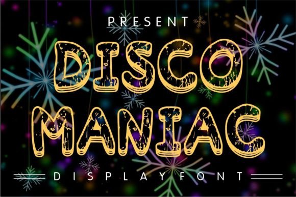 Disco Maniac Font: Retro Display Typography for Web