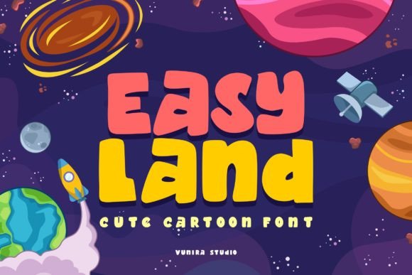 Easy Land Font: Playful Display Type for Digital Campaigns