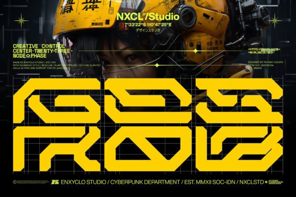 Gesrob Font: Cyberpunk Typography for Digital Campaigns