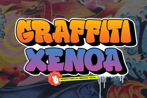 Graffiti Xenoa Font: Urban Style for Handmade Products
