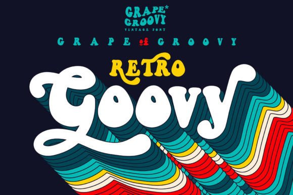 Grape Groovy Font: Retro Display Type for Web Design