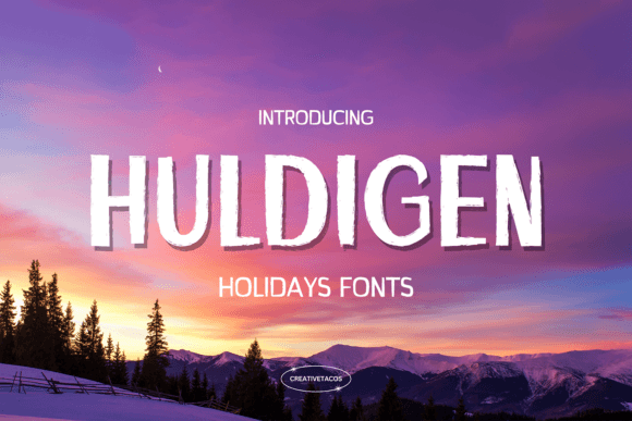 Huldigen Font: Adding Holiday Warmth to Editorial Design