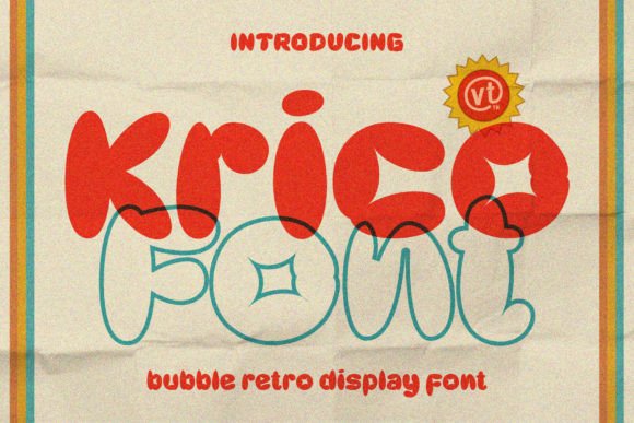 Krico Font: Adding Playful Bubble Style to Web Layouts