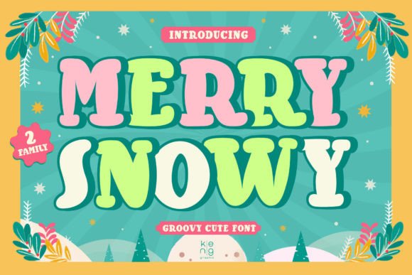 Merry Snowy Font: A Groovy Display Typeface for Branding