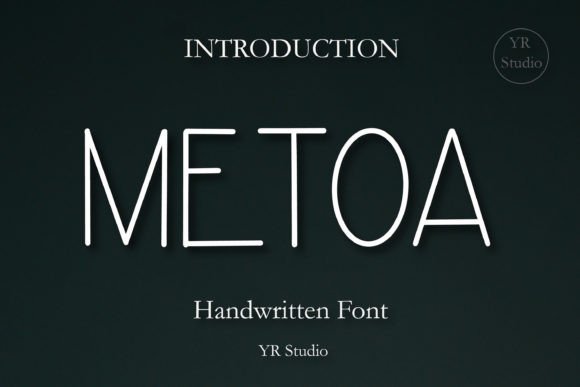 Metoa Font: A Playful Display Typeface for Web Design