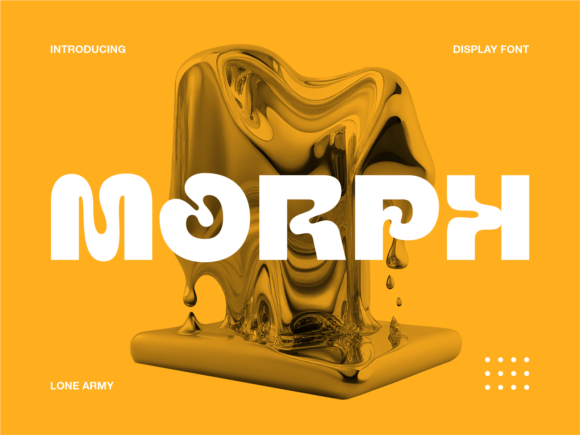 Morph Font: Bold Liquid Flow for Modern Craft Projects