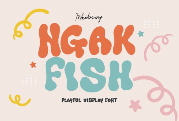Ngak Fish Font: Playful Display Type for Digital Campaigns
