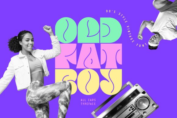 Old Fat Boy Font: Vintage Display Type for Digital Ads