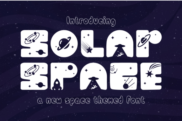 Solar Space Font: Futuristic Branding for Small Business