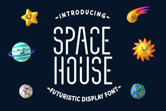 Space House Font: Futuristic Display Type for Digital Campaigns