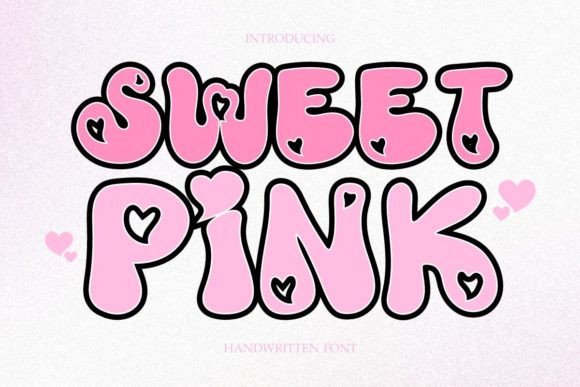 Sweet Pink Font: A Display Typeface for Cute Campaigns