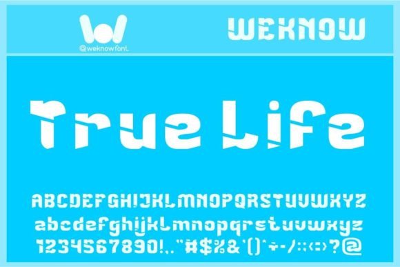 True Life Font: A Techno-SciFi Typeface for Editorial Impact