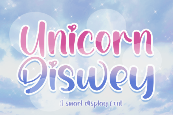 Unicorn Diswey Font: A Display Typeface for Whimsical Branding